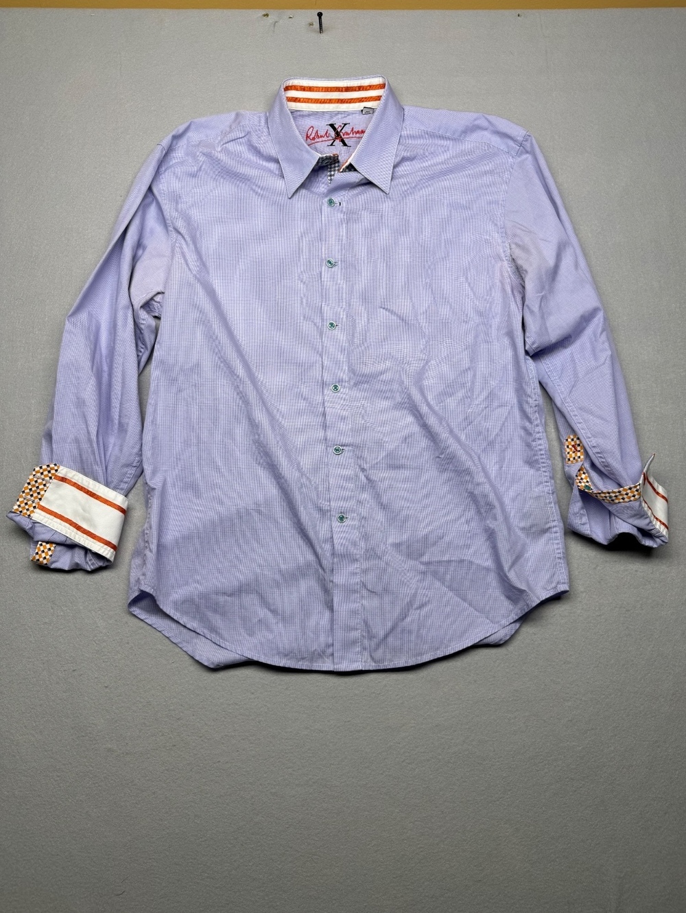 Robert Graham Button-Up Shirt Regular M Purple Casual